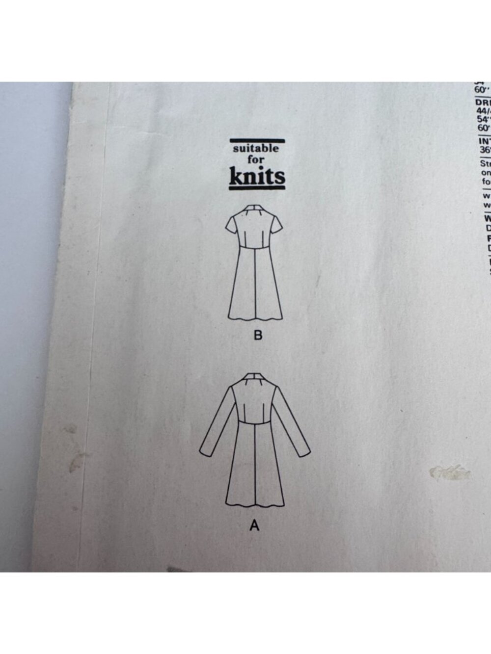 Vogue Sewing Pattern 1186 Teal Traina A-Line Dress 1975 Designer Vintage 12 UC - Picture 6 of 11